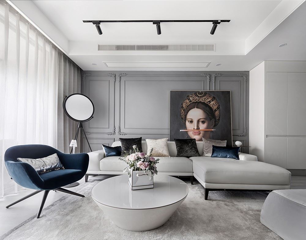 廣州市錦城花園輕奢風(fēng)格三居室裝修案例