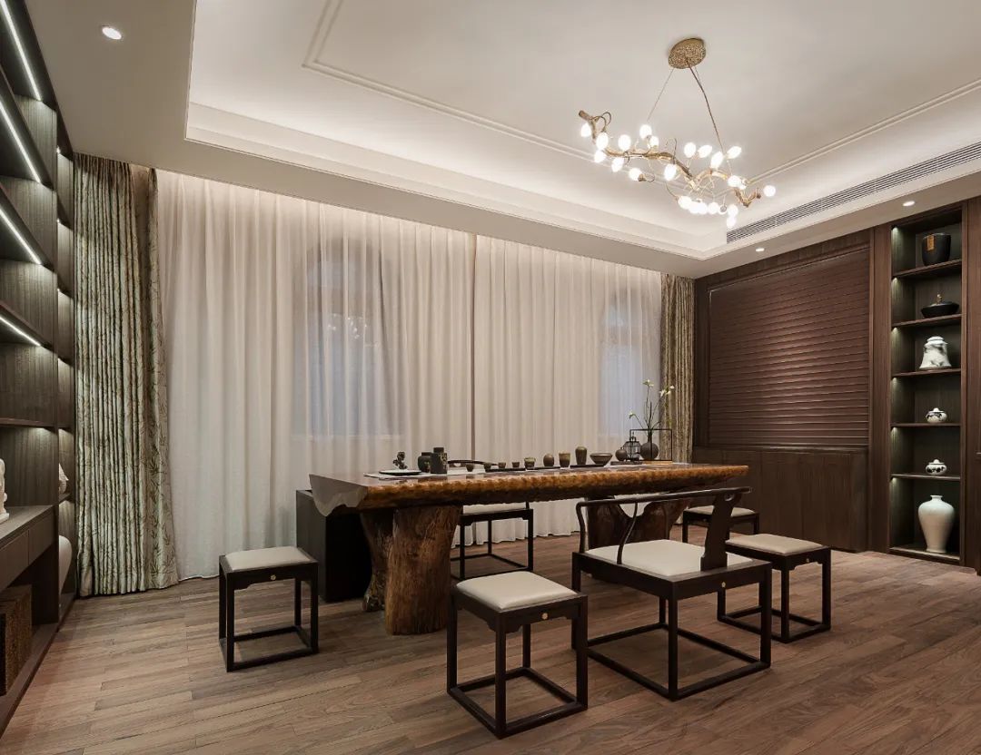 簡歐風格家裝設(shè)計別墅裝修效果圖-茶室 簡歐風格家裝設(shè)計別墅裝修效果圖-茶室