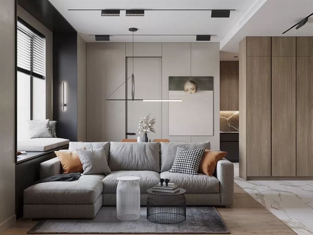 深圳市保利勤誠達(dá)譽都輕奢風(fēng)格三居室裝修案例