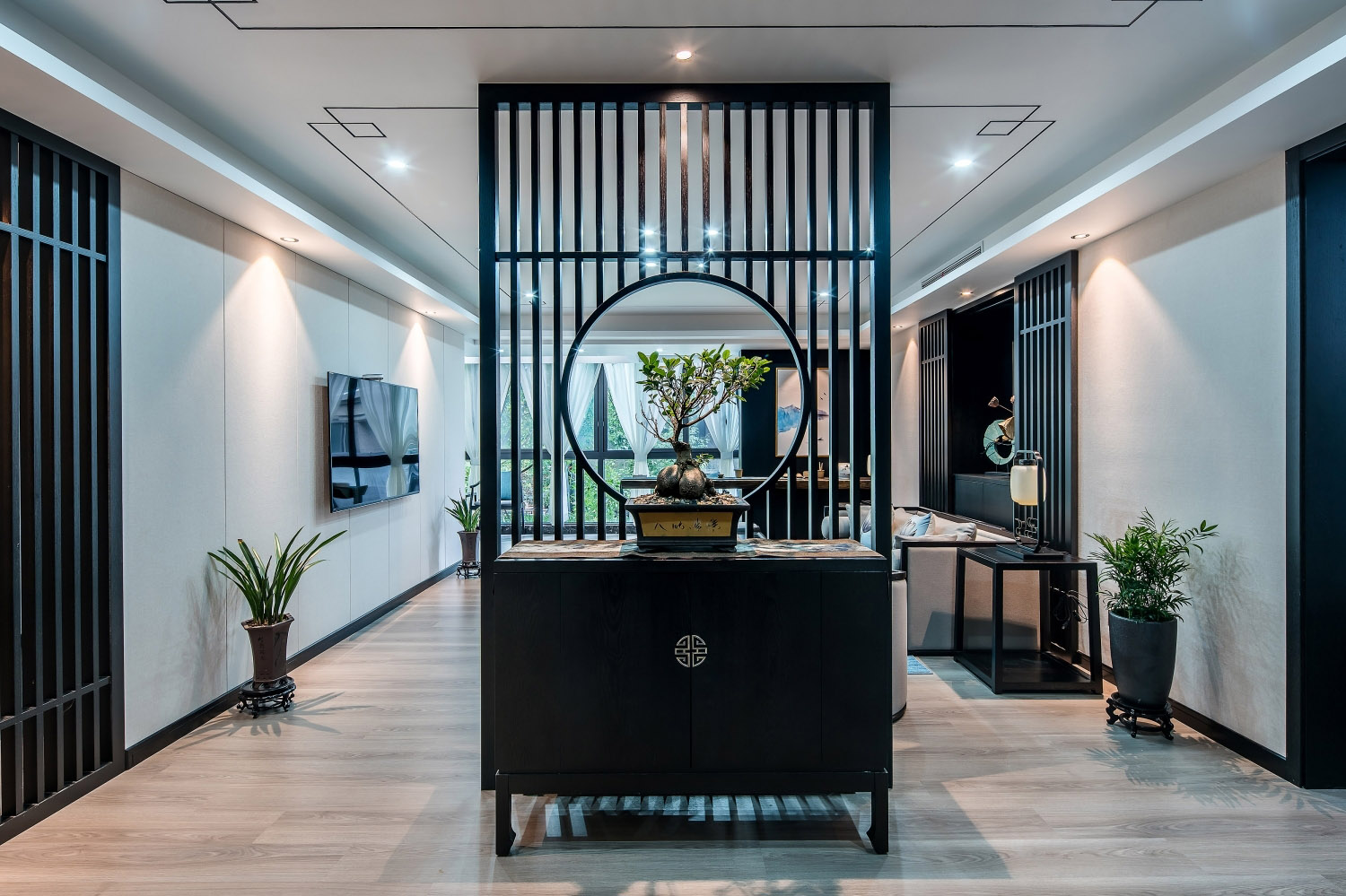 新中式風(fēng)格家裝設(shè)計(jì)室內(nèi)裝修效果圖-玄關(guān) 新中式風(fēng)格家裝設(shè)計(jì)室內(nèi)裝修效果圖-玄關(guān)