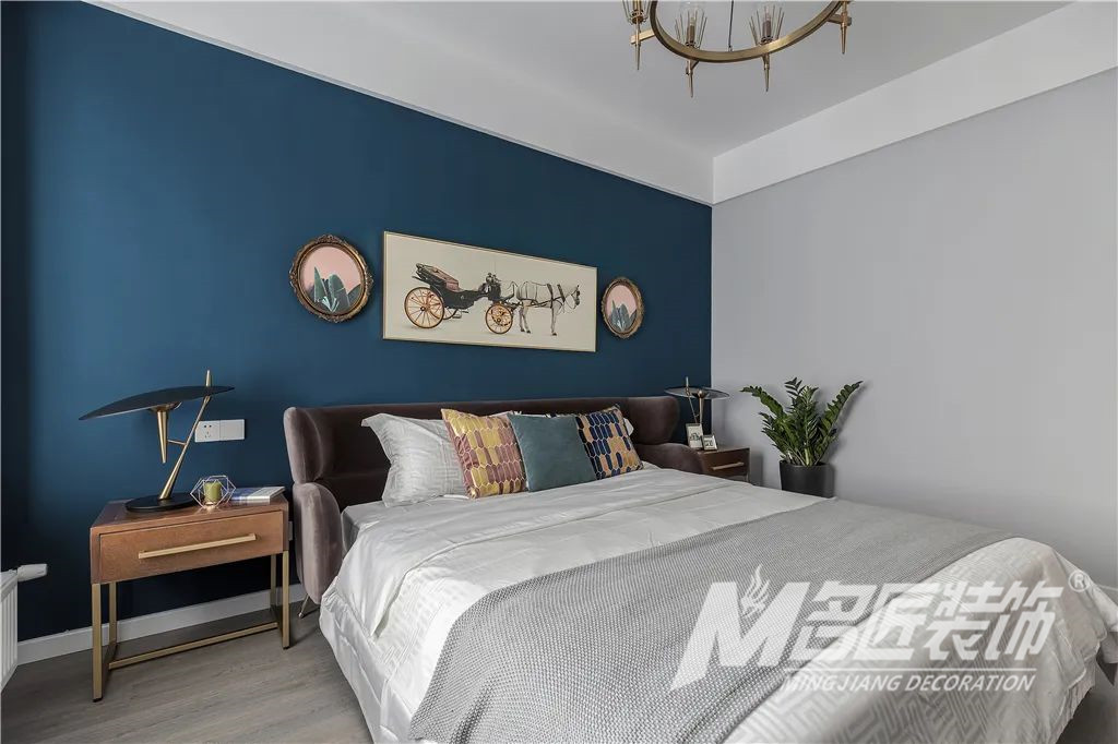 裝修案例輕奢風格室內(nèi)裝修效果圖-臥室 裝修案例輕奢風格室內(nèi)裝修效果圖-臥室