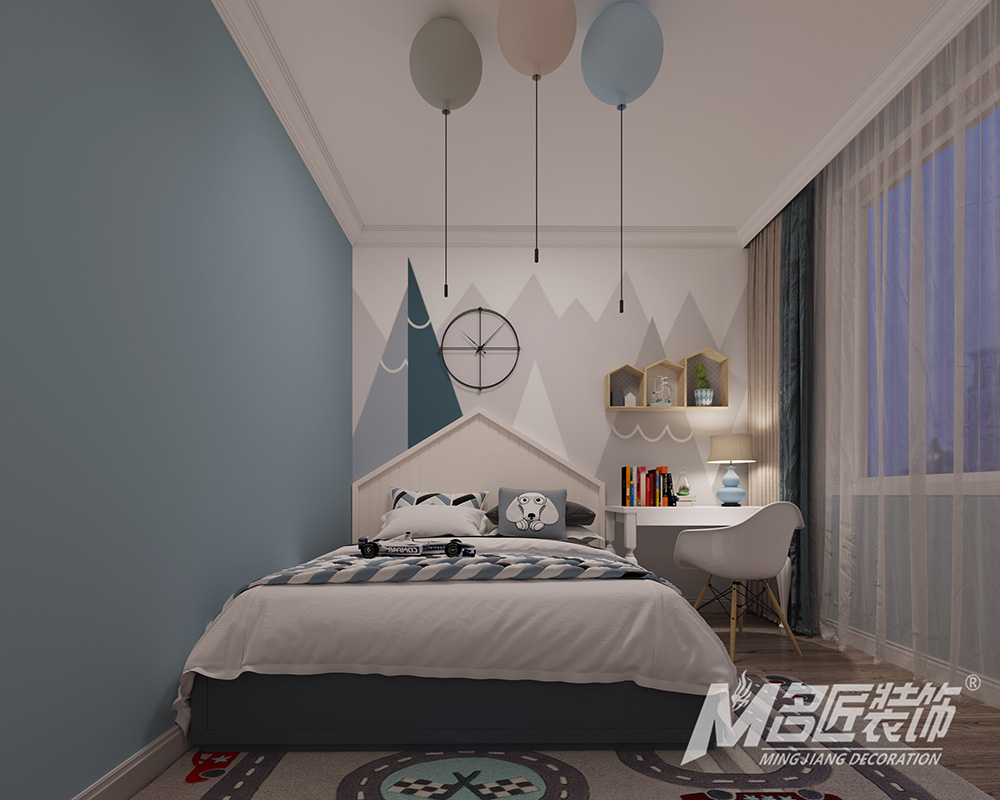 別墅裝修設(shè)計美式輕奢風(fēng)格-兒童房 別墅裝修設(shè)計美式輕奢風(fēng)格-兒童房