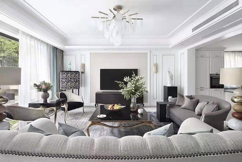 現(xiàn)代簡歐風格室內(nèi)裝修效果圖-英溪桃源平層125平米-電視區(qū)域 現(xiàn)代簡歐風格室內(nèi)裝修效果圖-英溪桃源平層125平米-電視區(qū)域