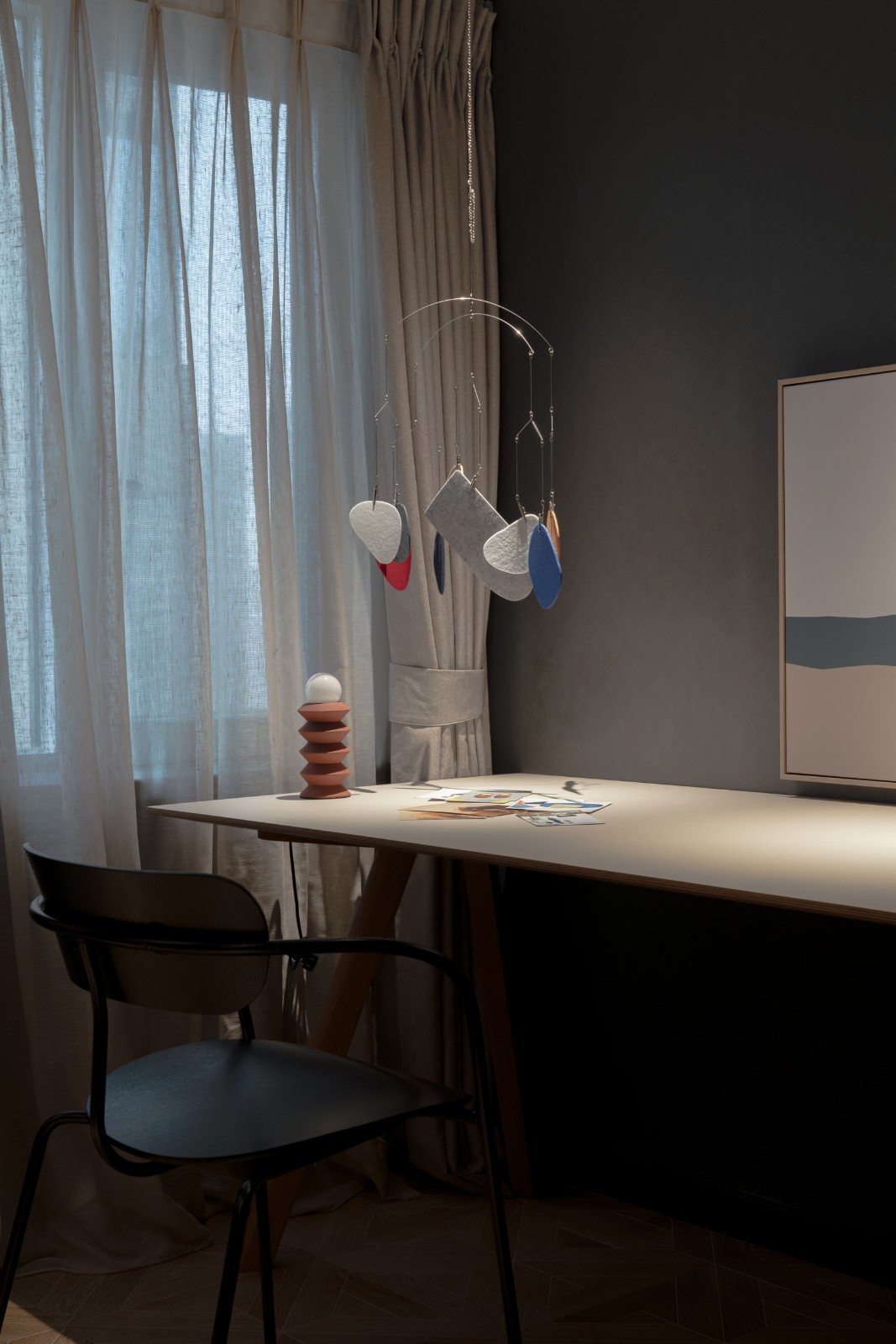 現(xiàn)代風格家裝設計室內裝修效果圖-書桌 現(xiàn)代風格家裝設計室內裝修效果圖-書桌