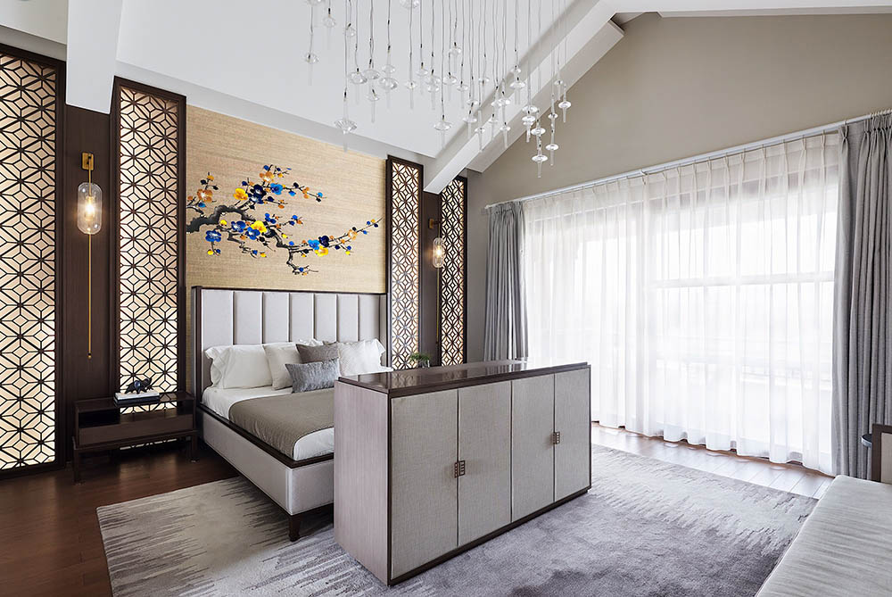新中式風(fēng)格家裝設(shè)計(jì)別墅裝修效果圖-臥室 新中式風(fēng)格家裝設(shè)計(jì)別墅裝修效果圖-臥室