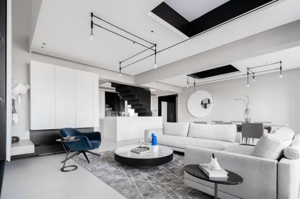 佛山市高明鈞明城現(xiàn)代風(fēng)格復(fù)式裝修案例