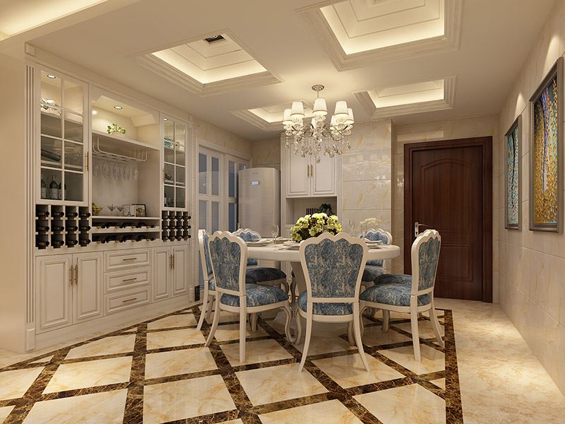 佛山市金地&middot;招商臻玥府歐式風(fēng)格三居室裝修案例