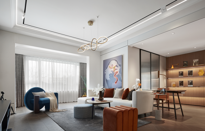 現(xiàn)代摩登風(fēng)格室內(nèi)設(shè)計(jì)家裝案例-客廳 現(xiàn)代摩登風(fēng)格室內(nèi)設(shè)計(jì)家裝案例-客廳