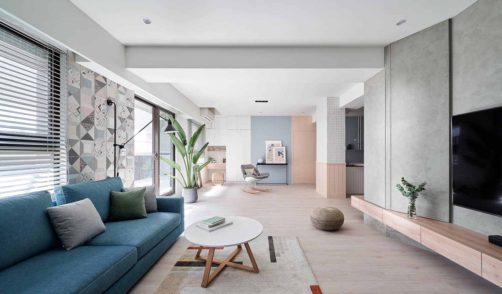 現(xiàn)代簡約風格室內家裝案例效果圖-客廳 現(xiàn)代簡約風格室內家裝案例效果圖-客廳