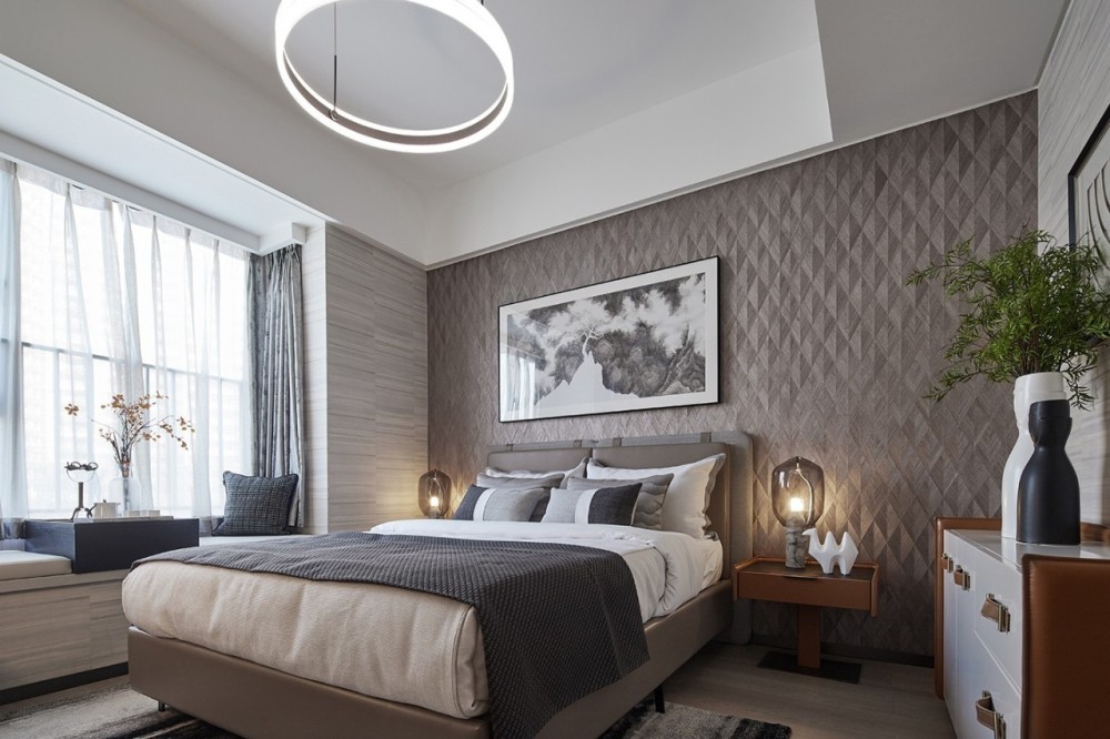 現(xiàn)代簡約風格室內設計家裝案例-臥室 現(xiàn)代簡約風格室內設計家裝案例-臥室