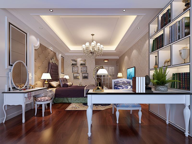 佛山市綠地熙江廣場歐式風(fēng)格四居室裝修案例