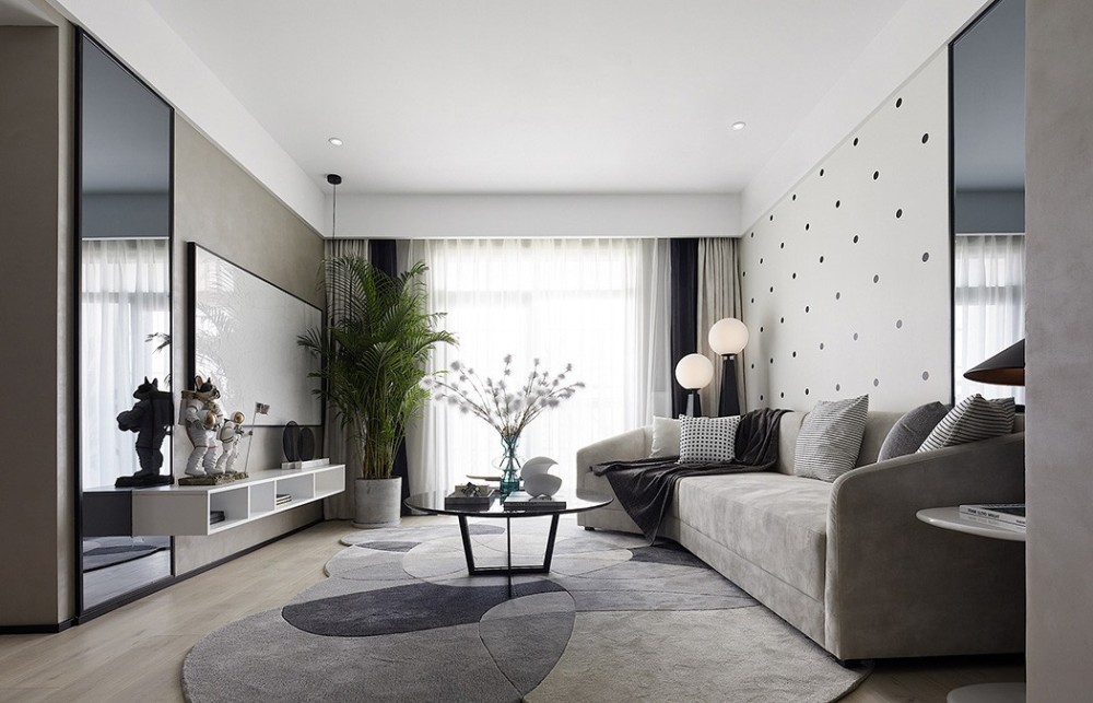 現(xiàn)代簡約風(fēng)格室內(nèi)家裝案例效果圖-客廳 現(xiàn)代簡約風(fēng)格室內(nèi)家裝案例效果圖-客廳