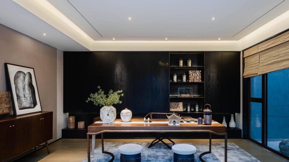 新中式風格別墅室內設計案例-書房 新中式風格別墅室內設計案例-書房