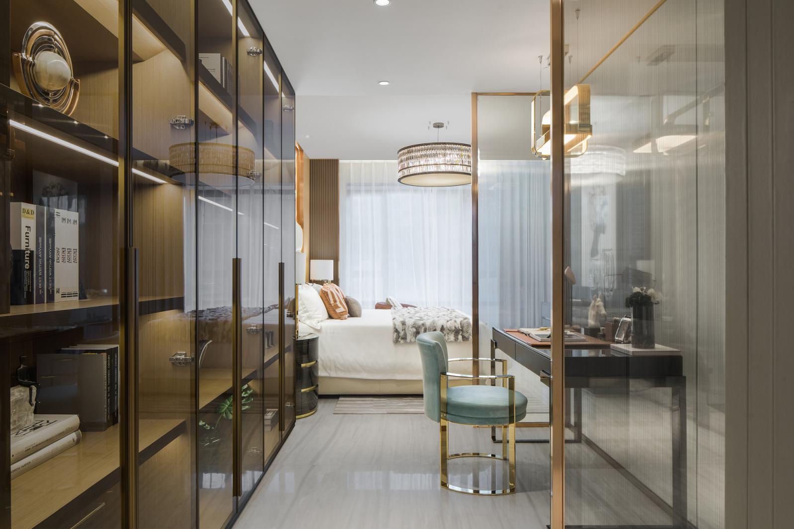 歐式輕奢風格室內(nèi)設計家裝案例-次臥 歐式輕奢風格室內(nèi)設計家裝案例-次臥