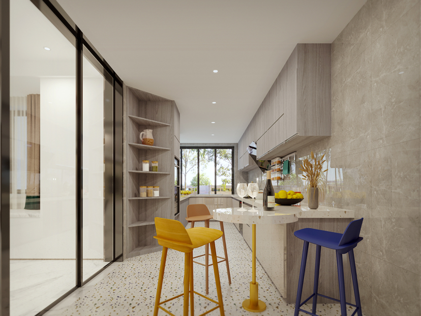 現(xiàn)代輕奢風(fēng)格家裝設(shè)計室內(nèi)裝修效果圖-廚房 現(xiàn)代輕奢風(fēng)格家裝設(shè)計室內(nèi)裝修效果圖-廚房