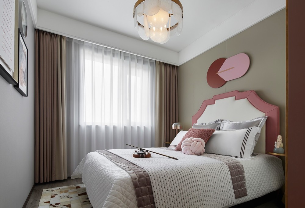 港式現(xiàn)代風格室內(nèi)家裝案例效果圖-次臥 港式現(xiàn)代風格室內(nèi)家裝案例效果圖-次臥