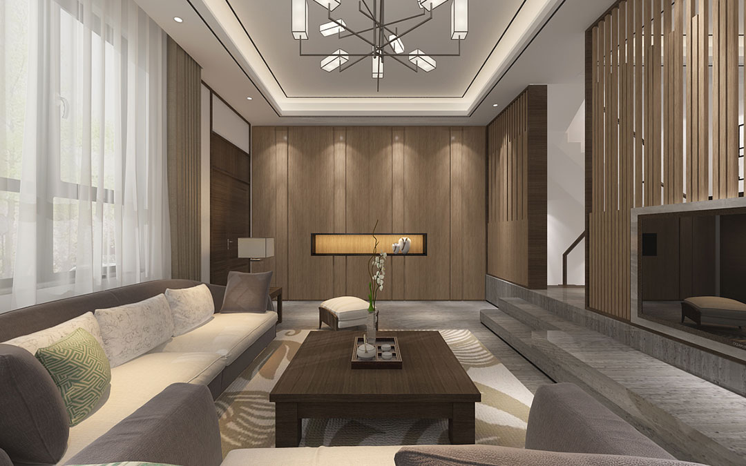 新中式風格別墅室內(nèi)設(shè)計家裝案例-客廳 新中式風格別墅室內(nèi)設(shè)計家裝案例-客廳