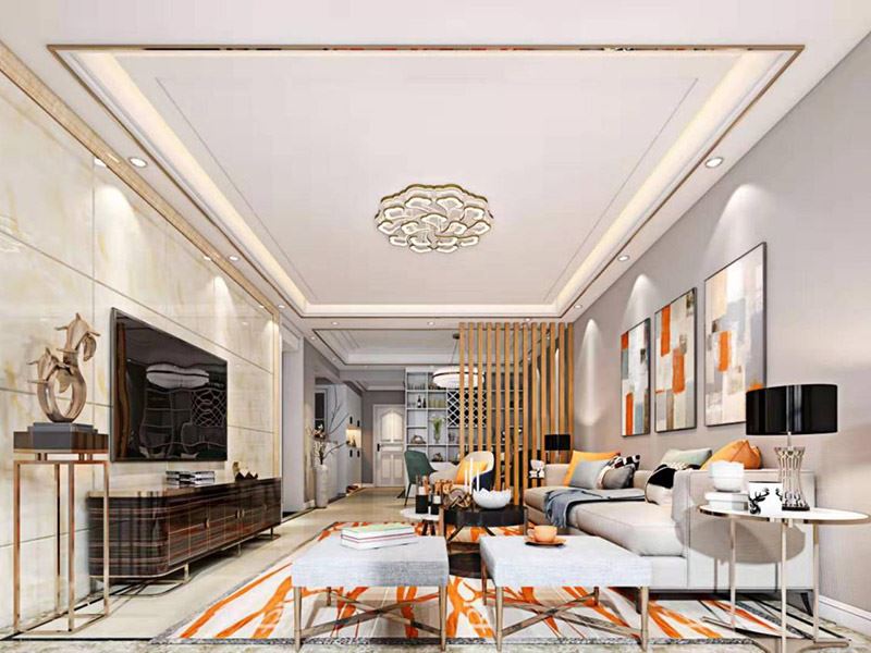 昭通市地稅局家屬房輕奢風(fēng)格平層裝修案例