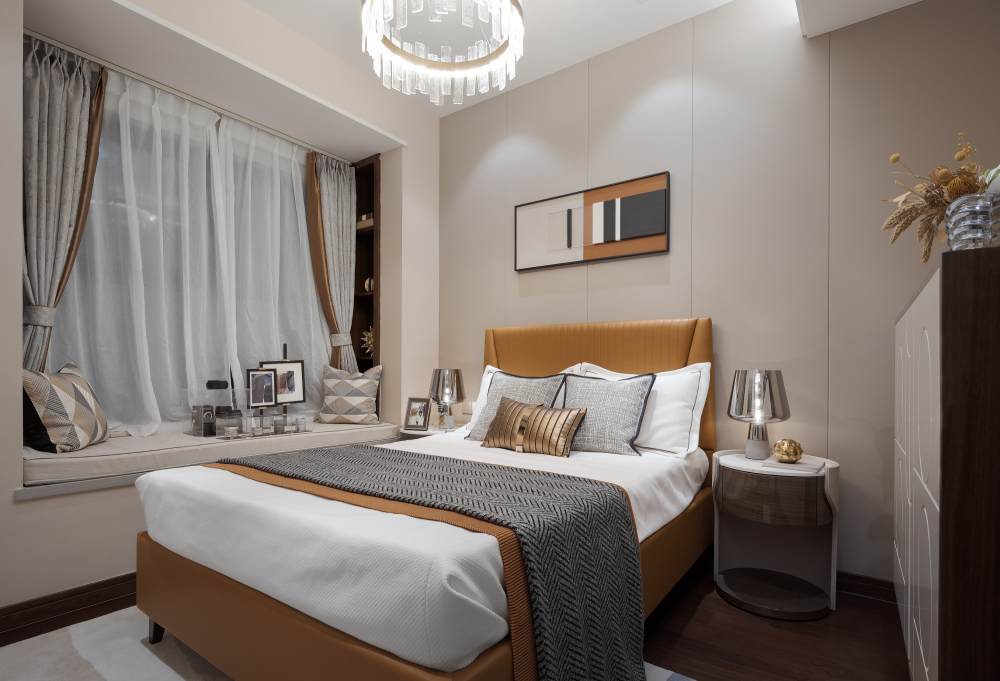 北歐輕奢風格室內(nèi)設(shè)計家裝案例-次臥 北歐輕奢風格室內(nèi)設(shè)計家裝案例-次臥