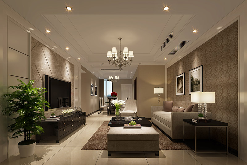 藍(lán)山花園三居139平米北歐風(fēng)格裝修案例-客餐廳 藍(lán)山花園三居139平米北歐風(fēng)格裝修案例-客餐廳