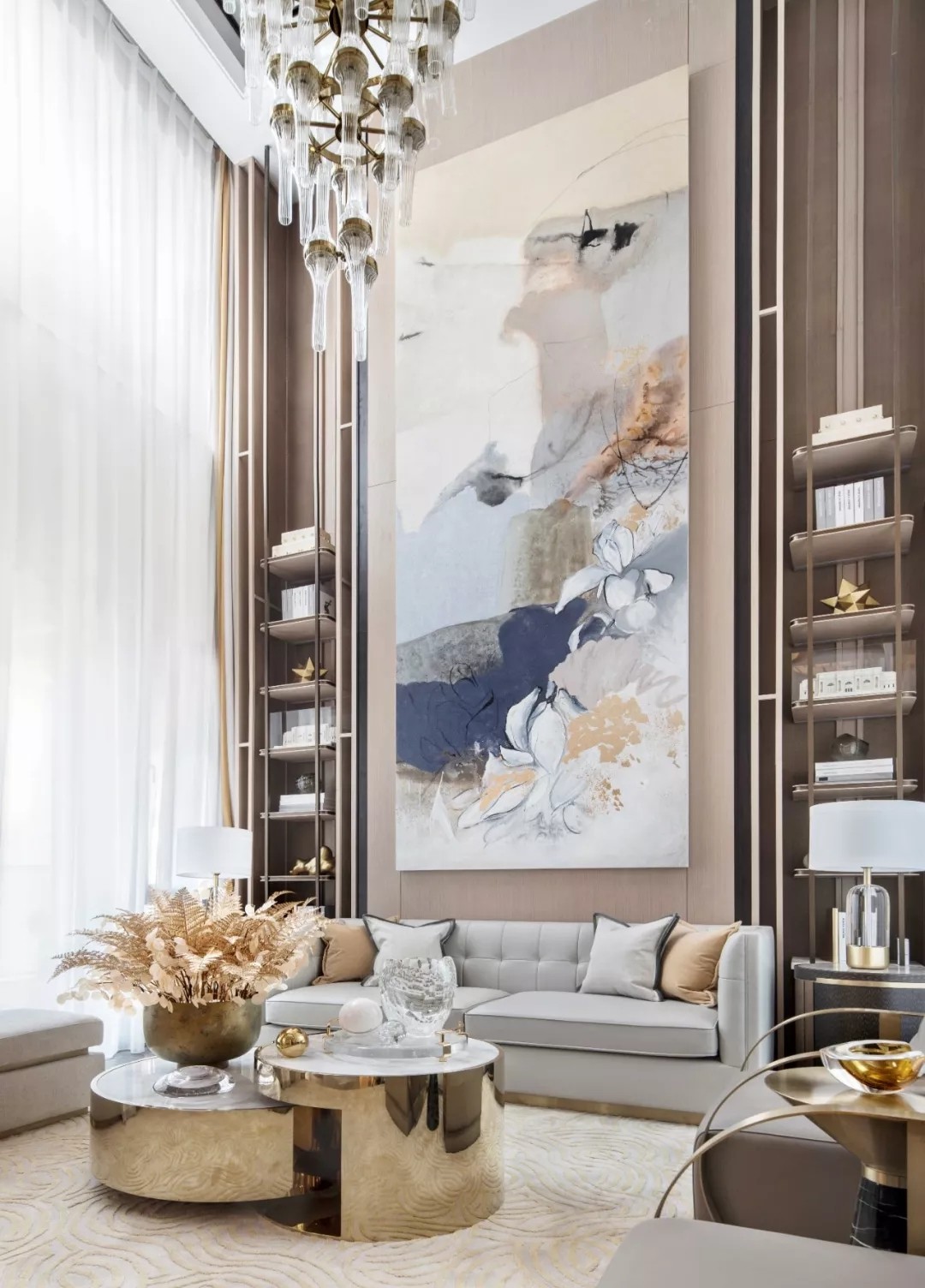 佛山裝修公司現(xiàn)代簡奢風(fēng)格別墅裝修效果圖-客廳 佛山裝修公司現(xiàn)代簡奢風(fēng)格別墅裝修效果圖-客廳