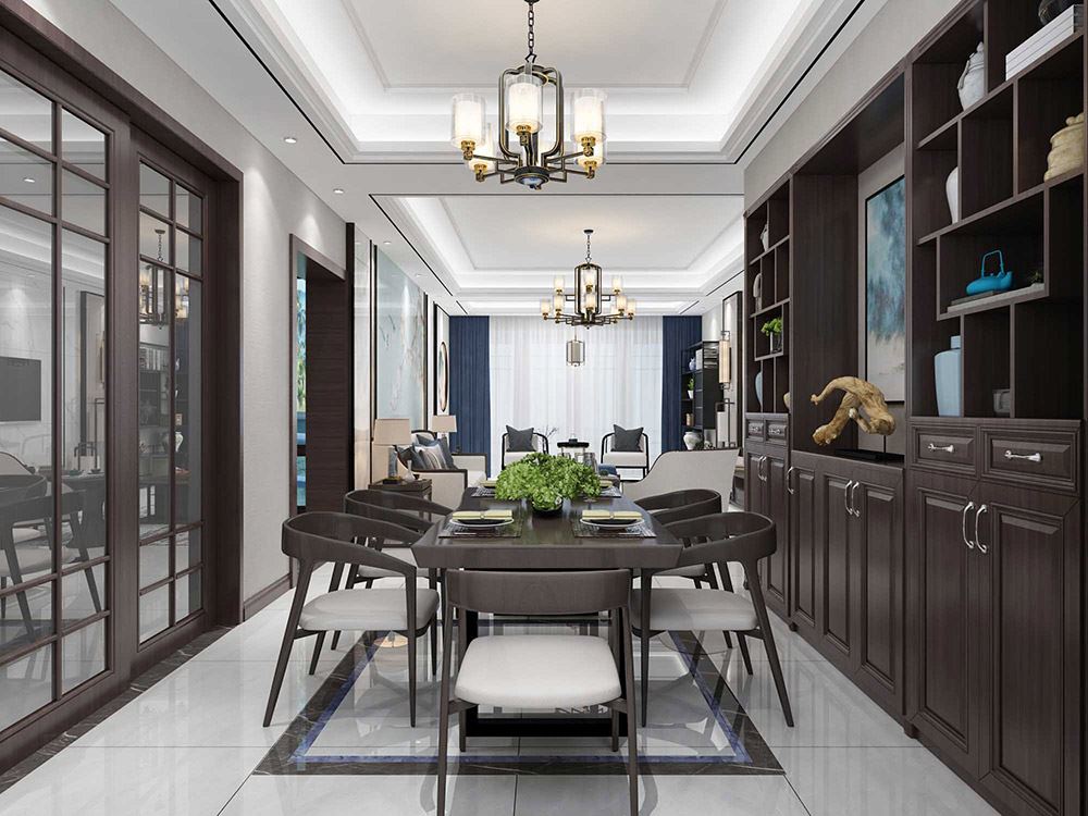 河源市龍光城現(xiàn)代簡(jiǎn)約風(fēng)格三居室裝修案例