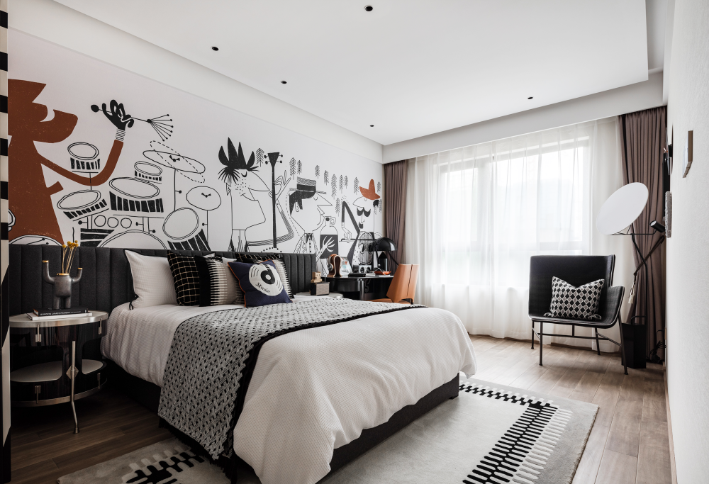 現(xiàn)代簡約風格室內(nèi)設計家裝案例-次臥 現(xiàn)代簡約風格室內(nèi)設計家裝案例-次臥