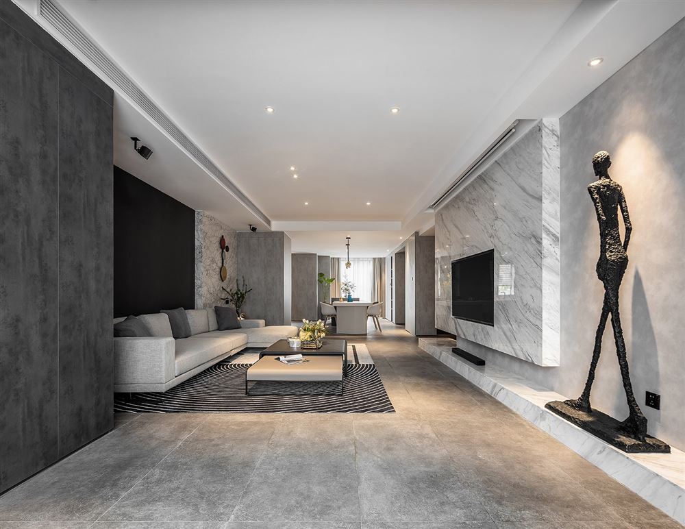 廣州市中海康城輕奢風格三居室裝修案例