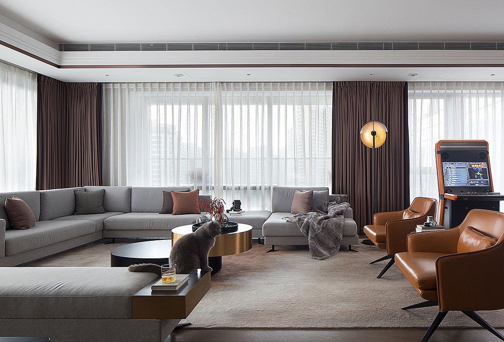 佛山裝修公司輕奢風格室內裝修效果圖-客廳 佛山裝修公司輕奢風格室內裝修效果圖-客廳