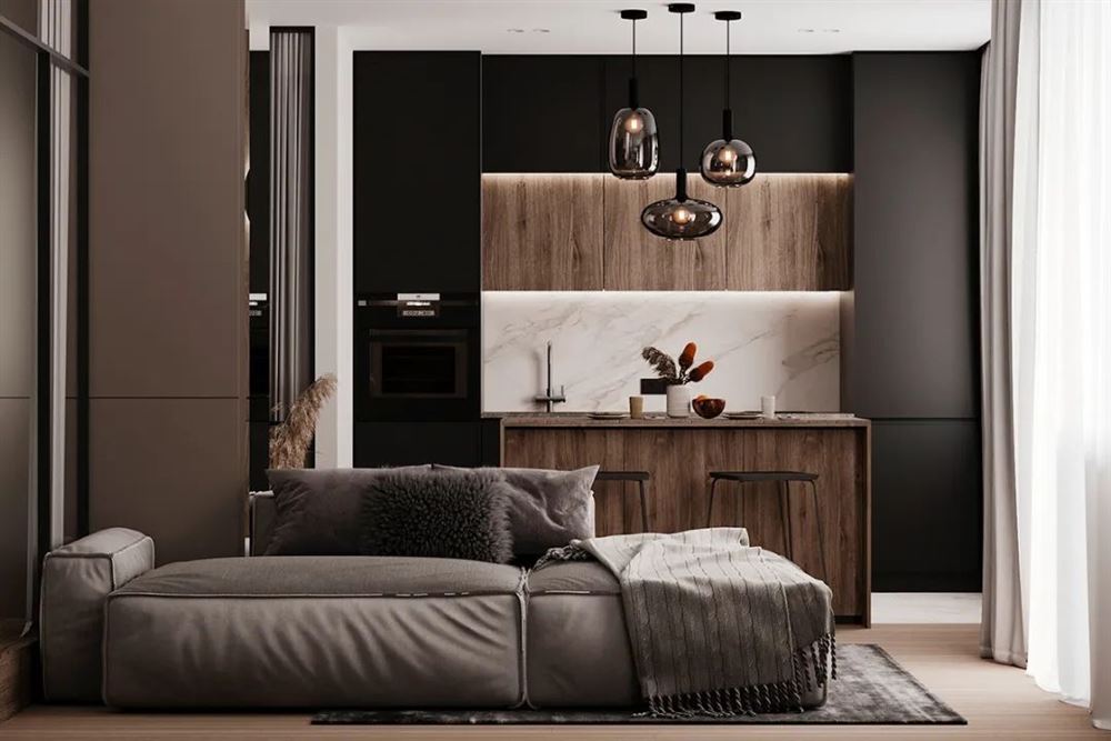 茂名市鉑金公館現(xiàn)代簡(jiǎn)約風(fēng)格三居室裝修案例