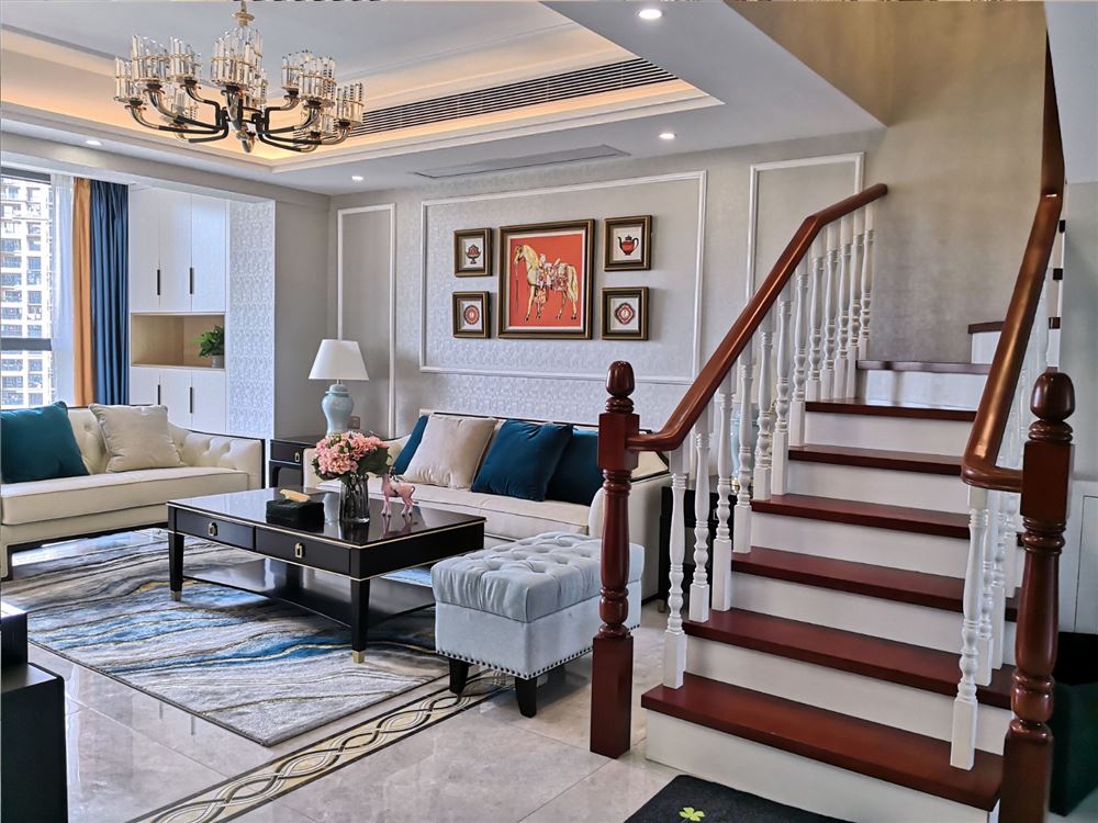 江門市幸福新村歐式風(fēng)格復(fù)式裝修案例