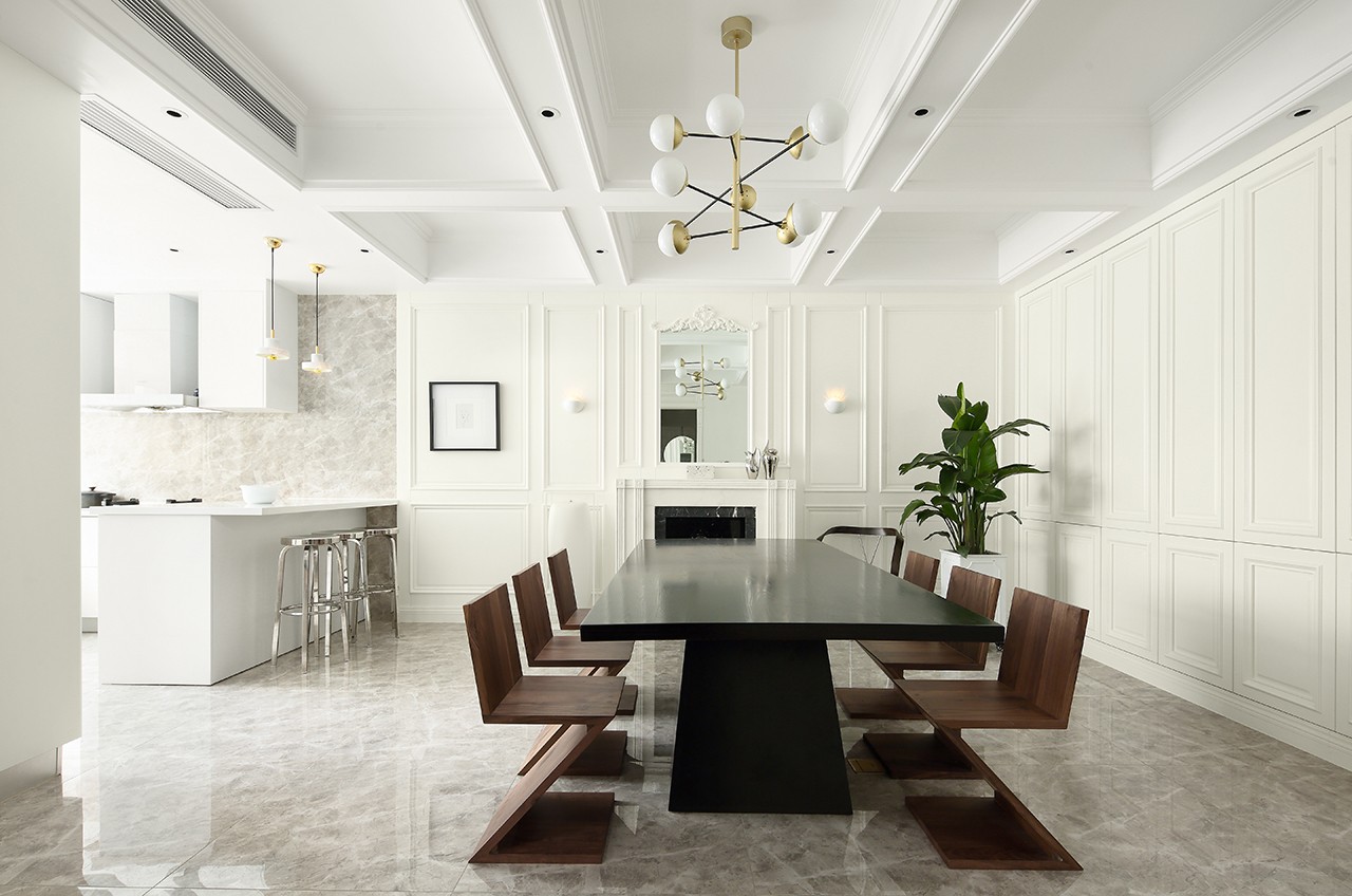 簡歐輕奢風格家裝設計別墅裝修效果圖-會客廳 簡歐輕奢風格家裝設計別墅裝修效果圖-會客廳