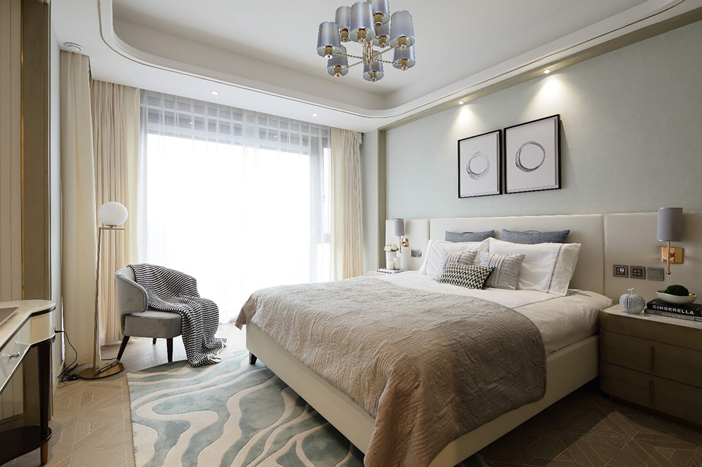南寧大唐世家三居126平米輕奢風格室內裝修案例-臥室 南寧大唐世家三居126平米輕奢風格室內裝修案例-臥室
