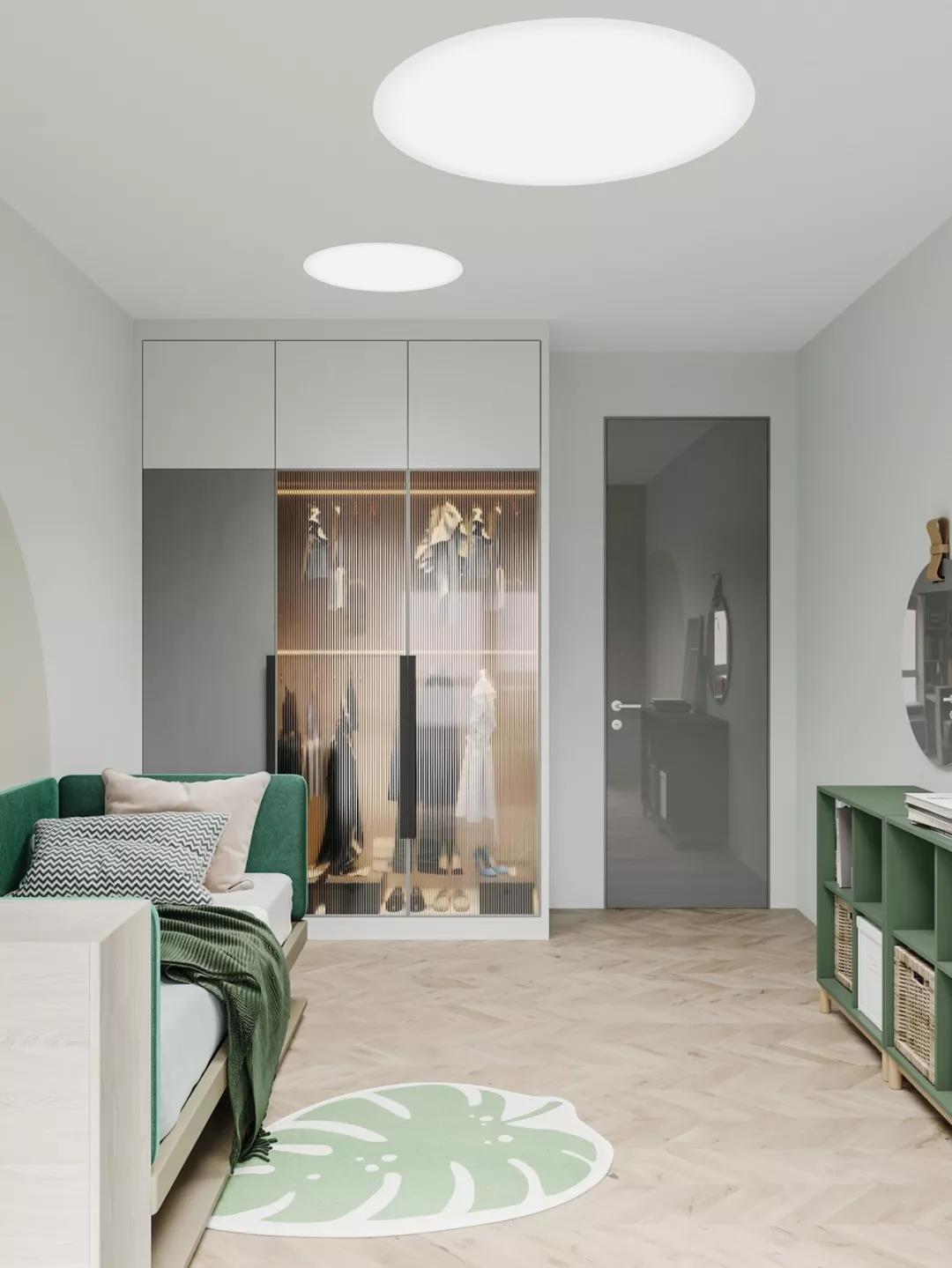 高級灰+原木色現(xiàn)代風格室內(nèi)裝修設計效果圖-萬達華府四居140平米-女兒房 高級灰+原木色現(xiàn)代風格室內(nèi)裝修設計效果圖-萬達華府四居140平米-女兒房