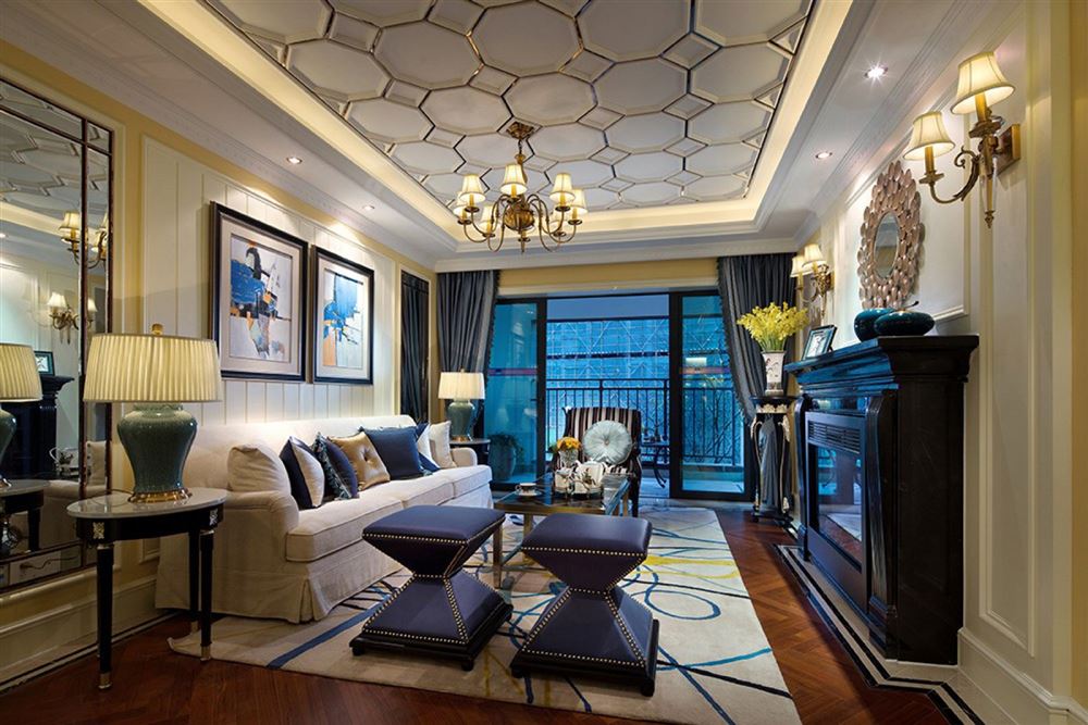 佛山市越秀星匯瀚府歐式風(fēng)格三居室裝修案例