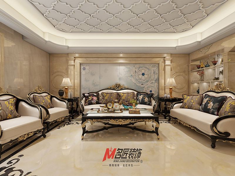 揭陽(yáng)市港泰豪庭歐式風(fēng)格三居室裝修案例