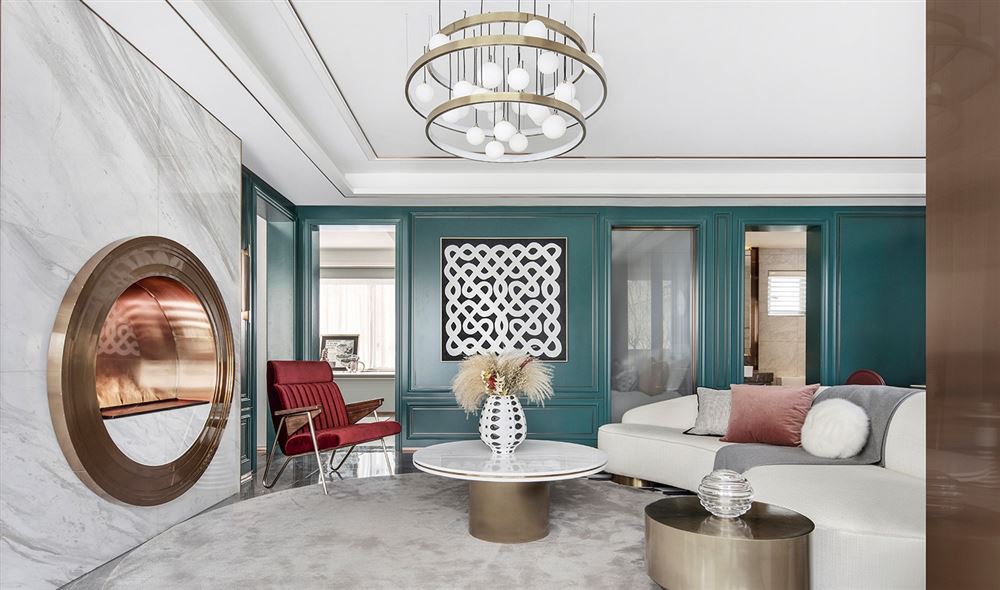 佛山市越秀星匯瀚府輕奢風(fēng)格三居室裝修案例