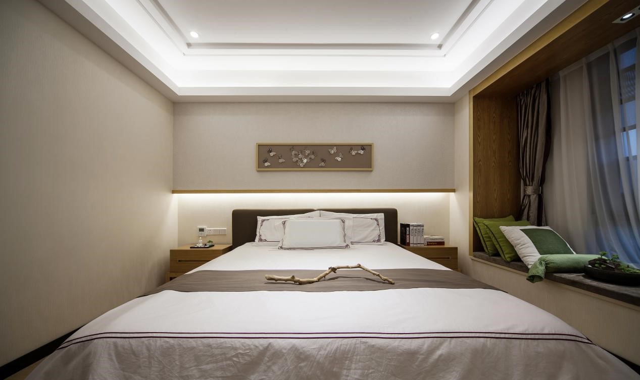 新中式風(fēng)格家裝設(shè)計室內(nèi)裝修效果圖-臥室 新中式風(fēng)格家裝設(shè)計室內(nèi)裝修效果圖-臥室