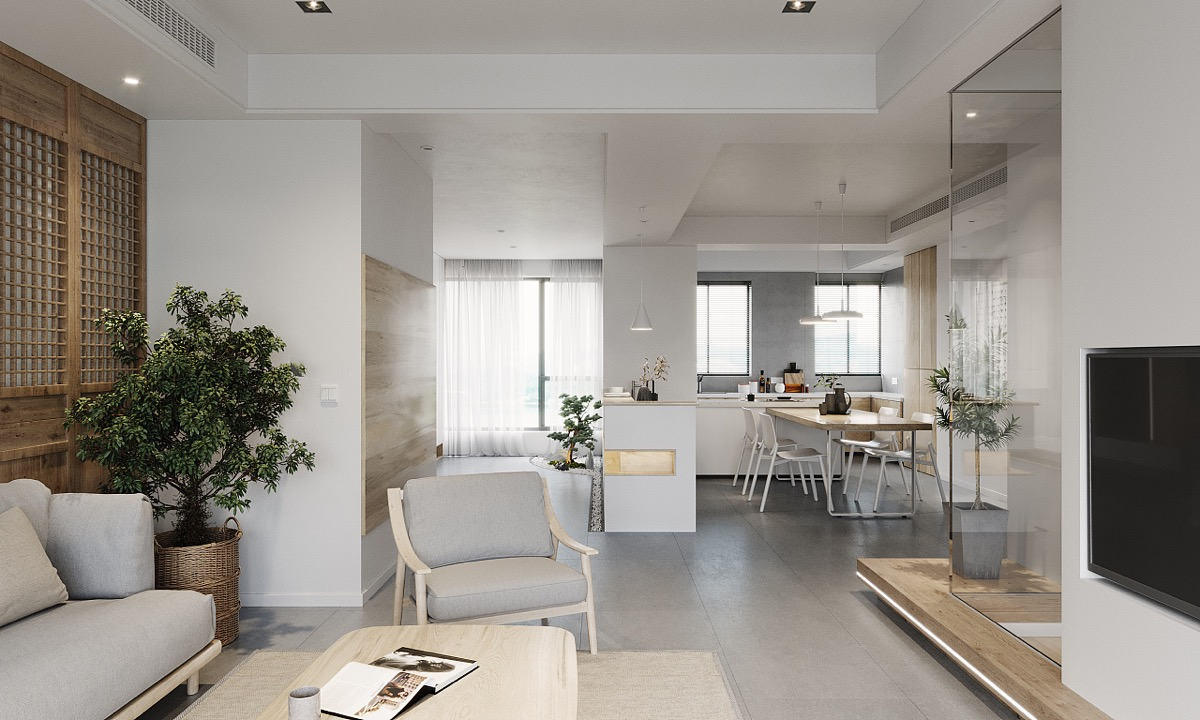 日式原木風格家裝設(shè)計室內(nèi)裝修效果圖-客餐廳 日式原木風格家裝設(shè)計室內(nèi)裝修效果圖-客餐廳