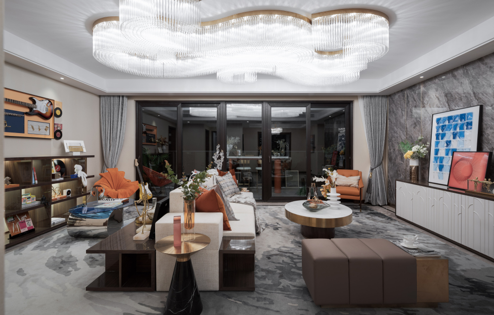 北歐輕奢風格室內(nèi)設(shè)計家裝案例-客廳 北歐輕奢風格室內(nèi)設(shè)計家裝案例-客廳