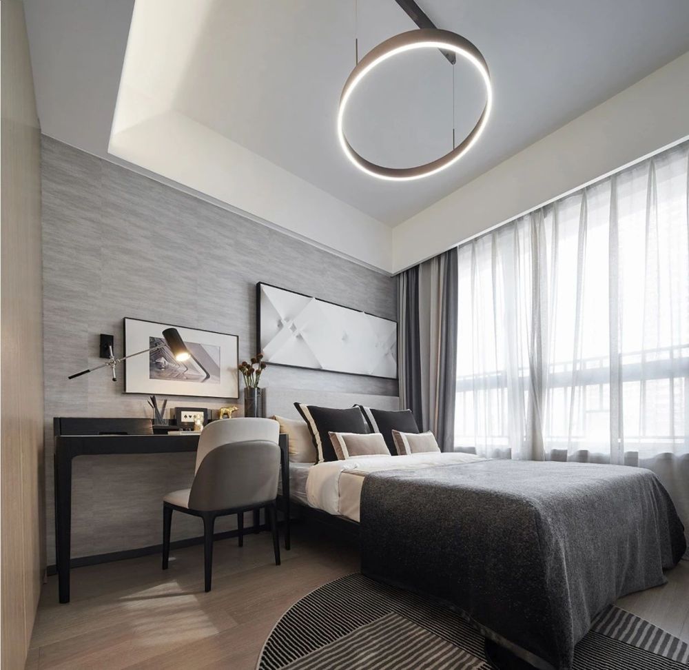 現(xiàn)代簡約風格室內設計家裝案例-次臥 現(xiàn)代簡約風格室內設計家裝案例-次臥