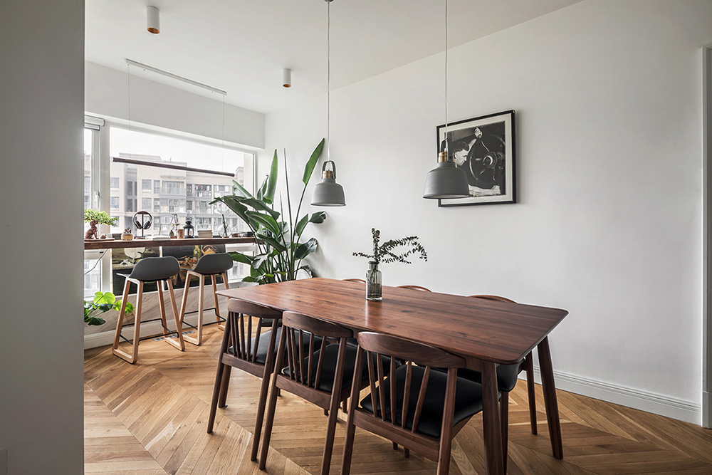 原木北歐風(fēng)室內(nèi)設(shè)計(jì)，帶著年輕人奮斗上進(jìn)心裝飾的溫馨小窩-餐廳