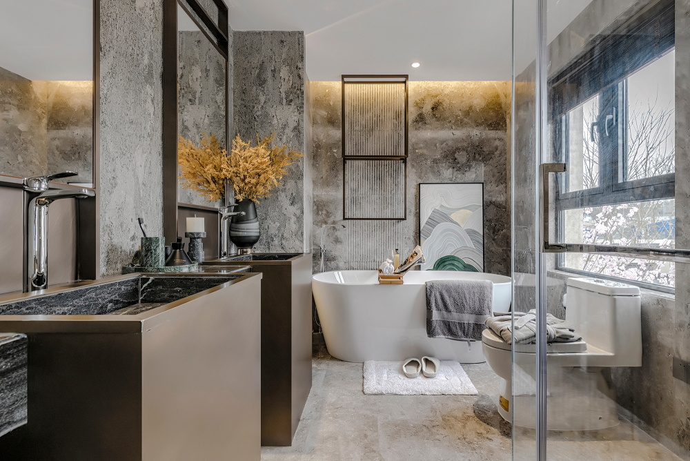 輕奢風(fēng)格別墅設(shè)計(jì)家裝案例-衛(wèi)生間 輕奢風(fēng)格別墅設(shè)計(jì)家裝案例-衛(wèi)生間