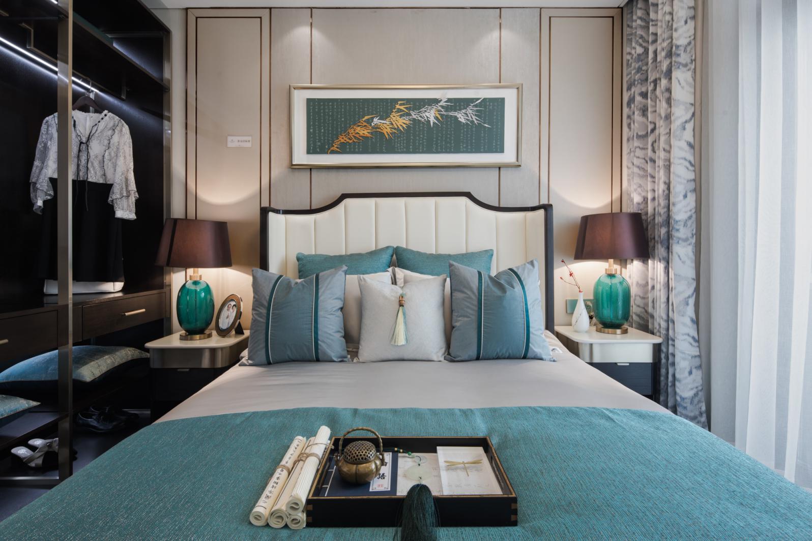 新中式風(fēng)格室內(nèi)設(shè)計家裝案例-主臥 新中式風(fēng)格室內(nèi)設(shè)計家裝案例-主臥