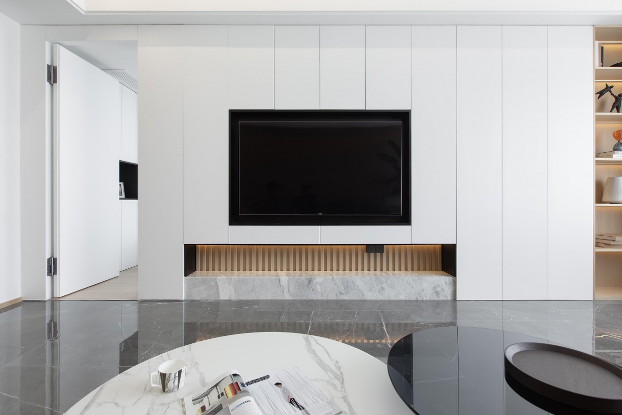 現(xiàn)代簡約風格室內家裝案例效果圖-客廳電視背景墻 現(xiàn)代簡約風格室內家裝案例效果圖-客廳電視背景墻