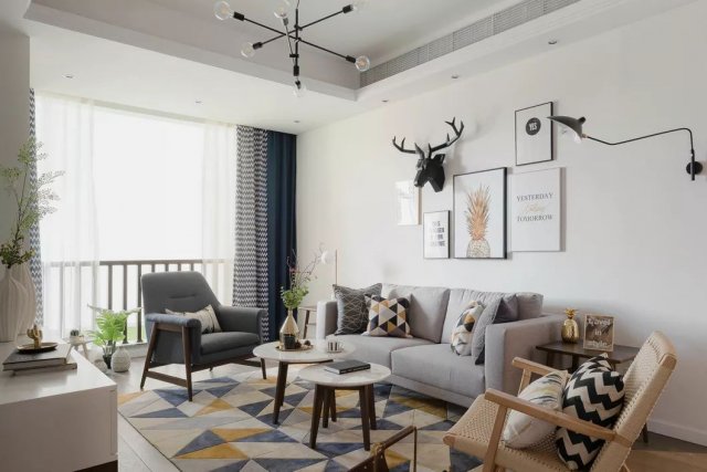 廣州裝修公司北歐風格室內(nèi)裝修效果圖-客廳 廣州裝修公司北歐風格室內(nèi)裝修效果圖-客廳