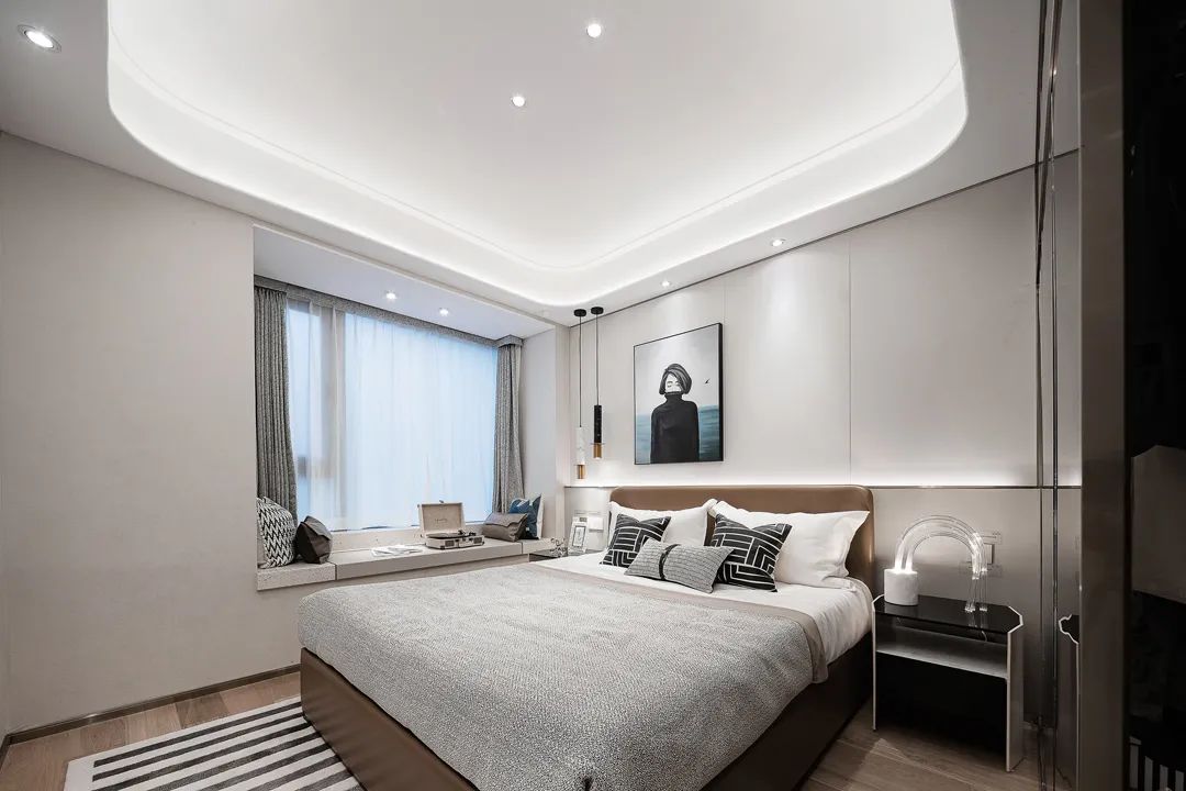 現(xiàn)代簡約風(fēng)格室內(nèi)設(shè)計家裝案例-次臥 現(xiàn)代簡約風(fēng)格室內(nèi)設(shè)計家裝案例-次臥
