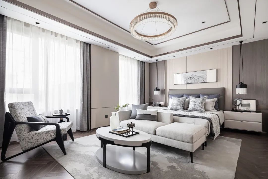 輕奢風(fēng)格家裝設(shè)計(jì)別墅裝修效果圖-主臥 輕奢風(fēng)格家裝設(shè)計(jì)別墅裝修效果圖-主臥