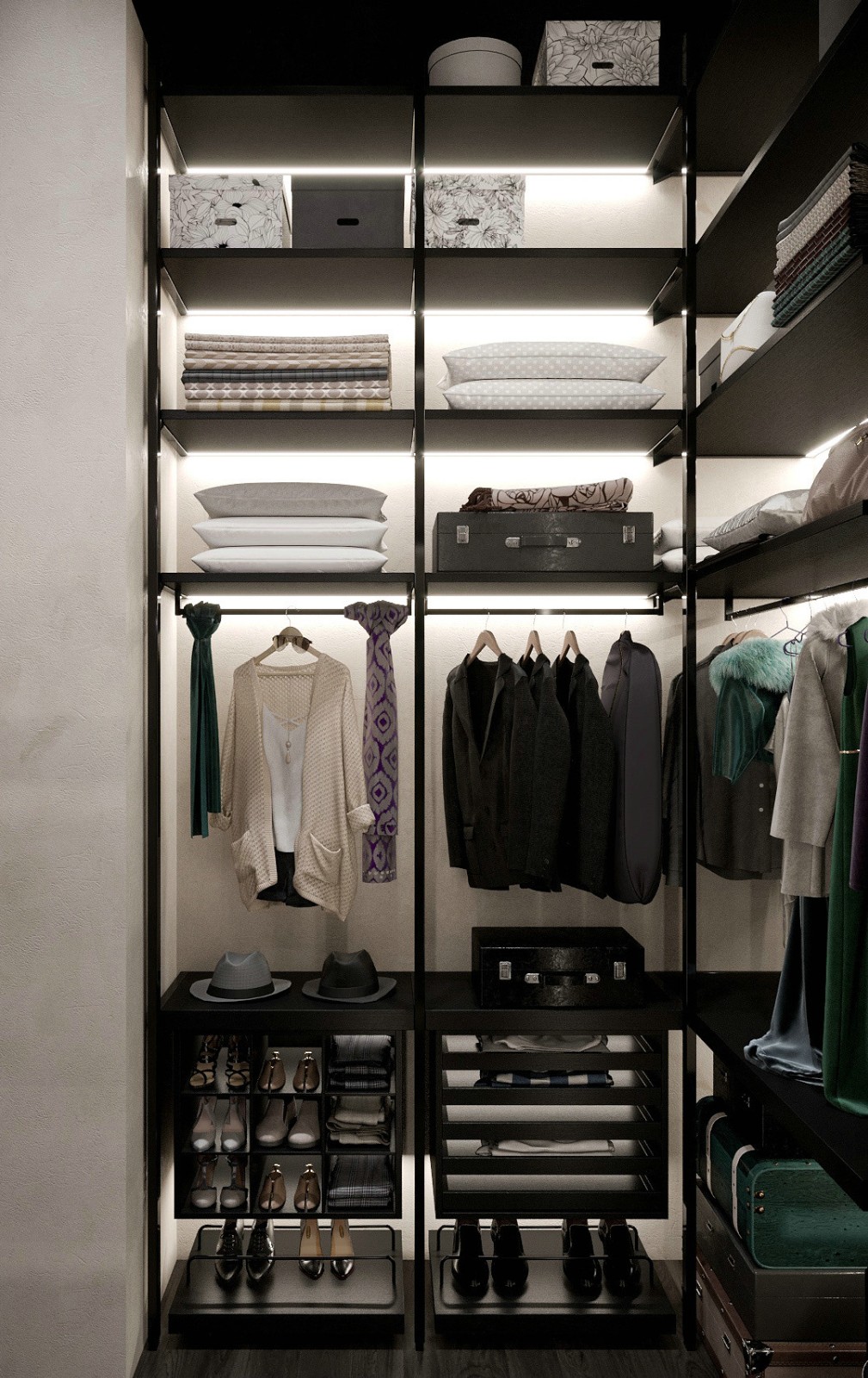 佛山裝修公司混搭風(fēng)格室內(nèi)裝修效果圖-衣帽間 佛山裝修公司混搭風(fēng)格室內(nèi)裝修效果圖-衣帽間