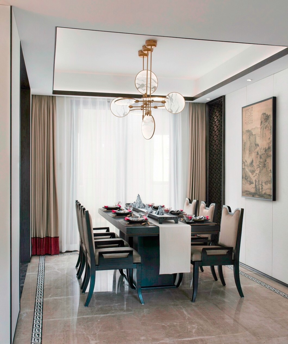新中式風(fēng)格室內(nèi)設(shè)計家裝案例-餐廳 新中式風(fēng)格室內(nèi)設(shè)計家裝案例-餐廳